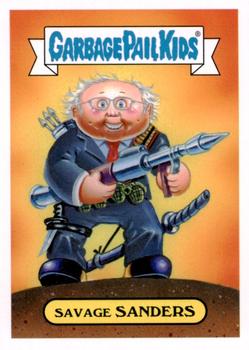 2016 Topps Garbage Pail Kids American As Apple Pie In Your Face #2b Savage Sanders Front