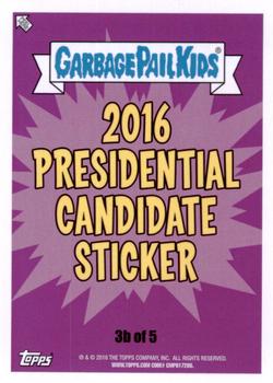 2016 Topps Garbage Pail Kids American As Apple Pie In Your Face #3b Tumultuous Trump Back