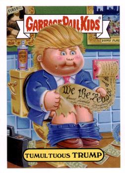 2016 Topps Garbage Pail Kids American As Apple Pie In Your Face #3b Tumultuous Trump Front