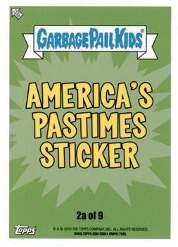 2016 Topps Garbage Pail Kids American As Apple Pie In Your Face #2a Scalped Ralph Back