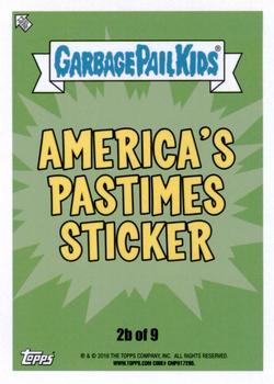 2016 Topps Garbage Pail Kids American As Apple Pie In Your Face #2b Hit Kit Back