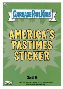 2016 Topps Garbage Pail Kids American As Apple Pie In Your Face #3a Charlotte Web Back