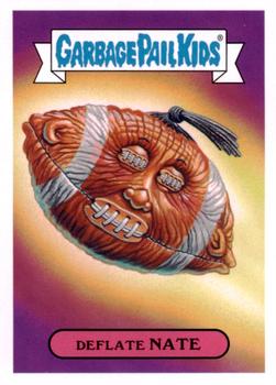 2016 Topps Garbage Pail Kids American As Apple Pie In Your Face #5b Deflate Nate Front