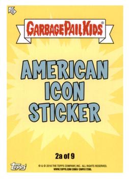 2016 Topps Garbage Pail Kids American As Apple Pie In Your Face #2a Busy Betsy Back