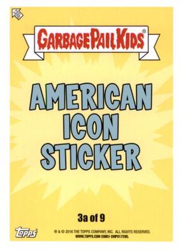 2016 Topps Garbage Pail Kids American As Apple Pie In Your Face #3a Thoughtful Thomas Back