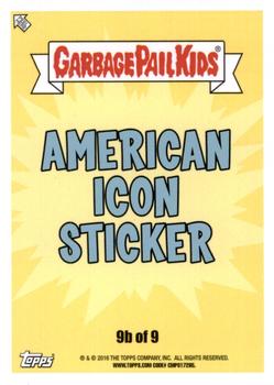2016 Topps Garbage Pail Kids American As Apple Pie In Your Face #9b Sleepy Sawyer Back