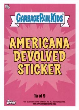 2016 Topps Garbage Pail Kids American As Apple Pie In Your Face #1a Self Fifi Back
