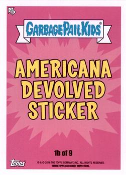 2016 Topps Garbage Pail Kids American As Apple Pie In Your Face #1b Egotistical Emma Back