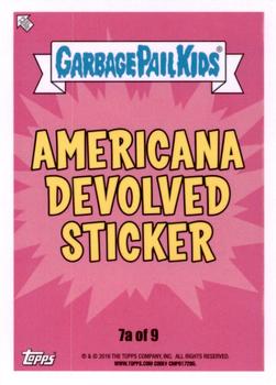 2016 Topps Garbage Pail Kids American As Apple Pie In Your Face #7a Ripped Jean Back