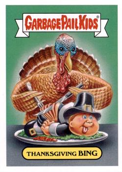 2016 Topps Garbage Pail Kids American As Apple Pie In Your Face #2b Thanksgiving Bing Front