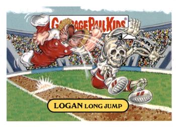 2016 Topps Garbage Pail Kids American As Apple Pie In Your Face #2b Logan Long Jump Front
