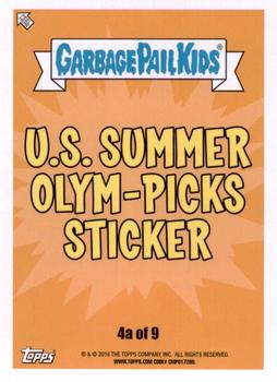 2016 Topps Garbage Pail Kids American As Apple Pie In Your Face #4a Stinkin' Stella Back