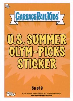 2016 Topps Garbage Pail Kids American As Apple Pie In Your Face #5a Russell Muscle Back
