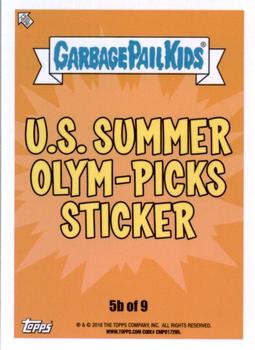 2016 Topps Garbage Pail Kids American As Apple Pie In Your Face #5b Liftin' Clifton Back