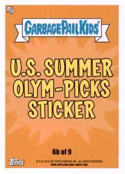 2016 Topps Garbage Pail Kids American As Apple Pie In Your Face #6b Archie Archery Back