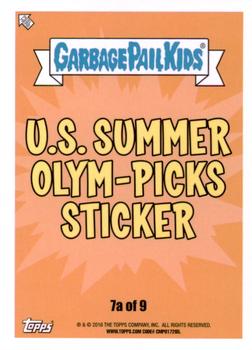2016 Topps Garbage Pail Kids American As Apple Pie In Your Face #7a Leaky Lou Back