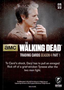 2016 Cryptozoic The Walking Dead Season 4: Part 1 #05 Flaring Tempers Back