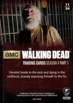 2016 Cryptozoic The Walking Dead Season 4: Part 1 #11 Caretaker Back