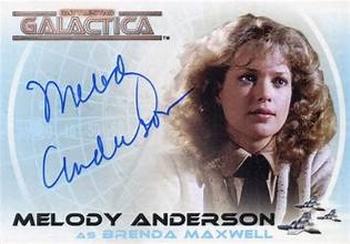 2006 Rittenhouse Battlestar Galactica: Colonial Warriors - Autographs #A25 Melody Anderson Front