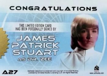 2006 Rittenhouse Battlestar Galactica: Colonial Warriors - Autographs #A27 James Patrick Stuart Back