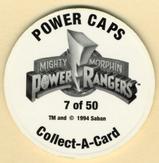 1994 Collect-A-Card Mighty Morphin Power Rangers Series 2 Retail - Power Caps #7 Kimberly Back