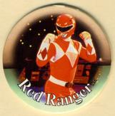 1994 Collect-A-Card Mighty Morphin Power Rangers Series 2 Retail - Power Caps #16 Red Ranger Front