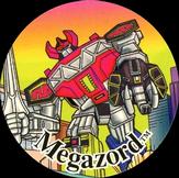 1994 Collect-A-Card Mighty Morphin Power Rangers Series 2 Retail - Power Caps #40 Megazord Front