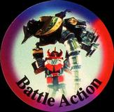 1994 Collect-A-Card Mighty Morphin Power Rangers Series 2 Retail - Power Caps #42 Battle Action Front