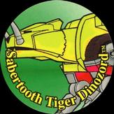 1994 Collect-A-Card Mighty Morphin Power Rangers Series 2 Retail - Power Caps #44 Sabertooth Tiger Dinozord Front