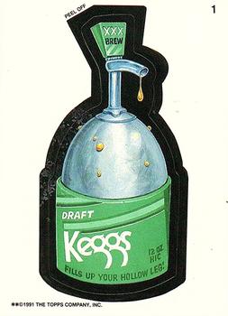 1991 Topps Wacky Packages #1 Draft Keggs Front