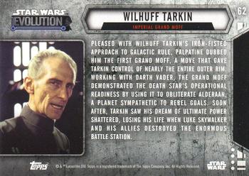 2016 Topps Star Wars Evolution #62 Wilhuff Tarkin Back