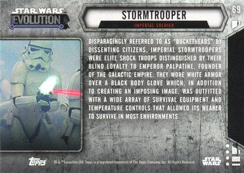 2016 Topps Star Wars Evolution #69 Stormtrooper Back