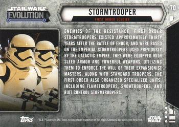 2016 Topps Star Wars Evolution #70 Stormtrooper Back