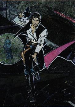 1993 Topps Star Wars Galaxy - Etched Foil #2 Han Solo Front
