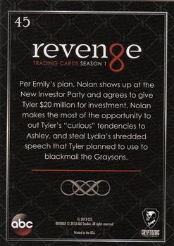 2013 Cryptozoic Revenge Season 1 #45 Investor Relations Back