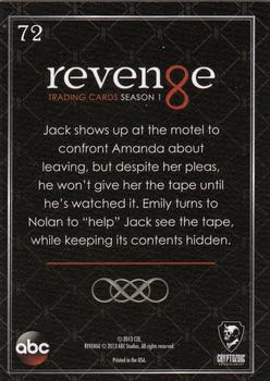 2013 Cryptozoic Revenge Season 1 #72 The Reven-genda Back