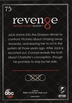2013 Cryptozoic Revenge Season 1 #75 Dinner Interrupted Back