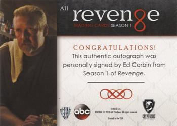 2013 Cryptozoic Revenge Season 1 - Autographs #A11 Ed Corbin Back