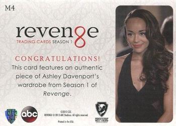 2013 Cryptozoic Revenge Season 1 - Wardrobe #M4 Ashley Davenport Back