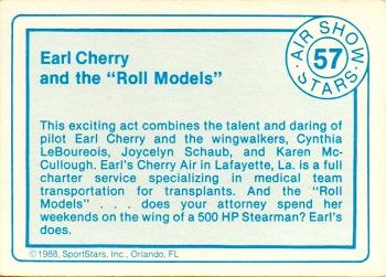 1988 SportStars Air Show Stars #57 Earl Cherry and the 