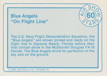 1988 SportStars Air Show Stars #60 Blue Angels 