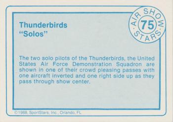1988 SportStars Air Show Stars #75 Thunderbirds 