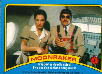 1979 O-Pee-Chee Moonraker #3 Trapped by deadly spies! Front