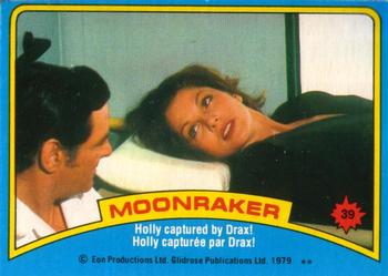 1979 O-Pee-Chee Moonraker #39 Holly captured by Drax! Front