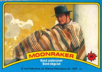 1979 O-Pee-Chee Moonraker #40 Bond undercover Front