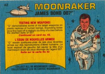 1979 O-Pee-Chee Moonraker #42 Testing new weapons! Back