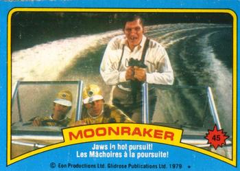1979 O-Pee-Chee Moonraker #45 Jaws in hot pursuit! Front