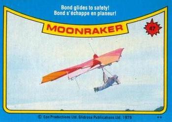 1979 O-Pee-Chee Moonraker #47 Bond glides to safety! Front