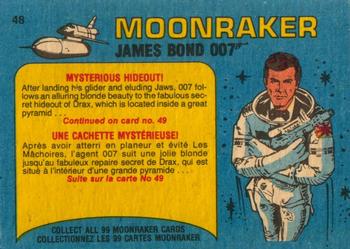 1979 O-Pee-Chee Moonraker #48 Mysterious hideout! Back