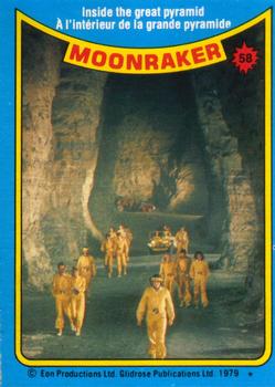 1979 O-Pee-Chee Moonraker #58 Inside the great pyramid Front